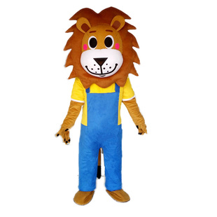 狮子卡通人偶服装头套公仔玩偶行走人扮动物造型新款活动表演服