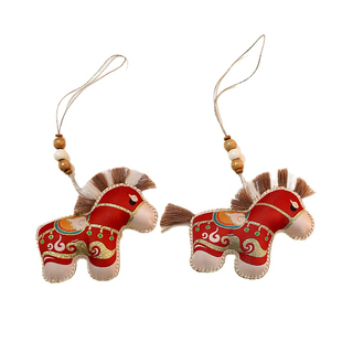 2026新款新年红色小马香包挂件马年香囊本命年春节DIY国潮文创ins