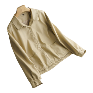 乔妮塔品牌女装2025春秋长袖休闲时尚减龄宽松PU皮夹克短款小外套