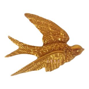 金色小燕子装饰挂墙壁挂件壁饰欧式复古相框摆台轻奢简约画框摆件