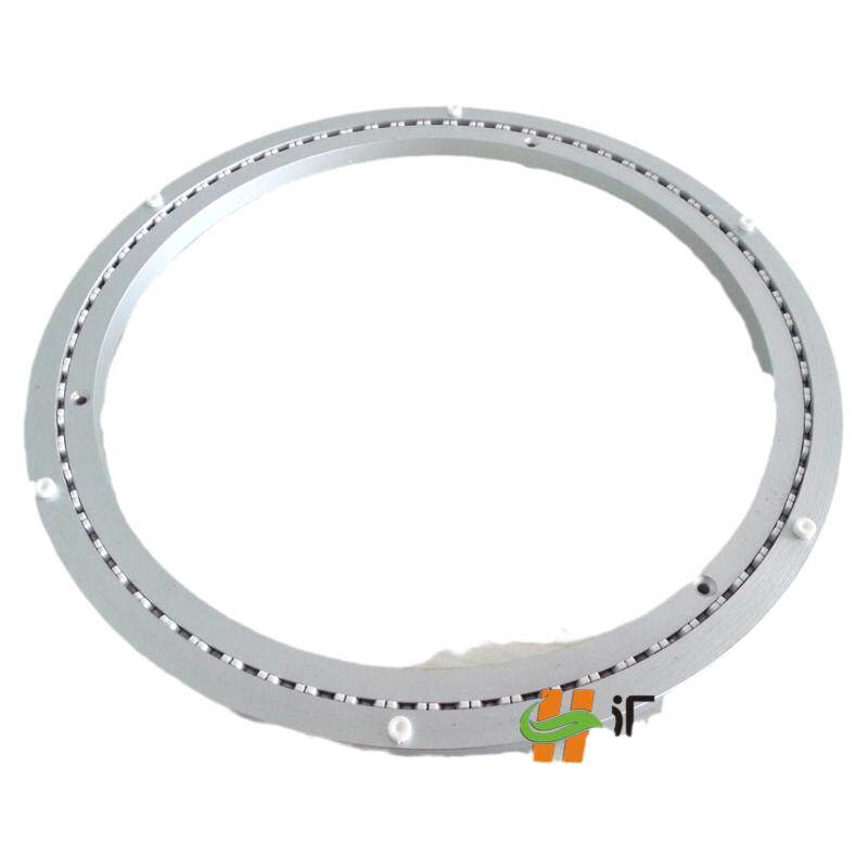 消音铝合金餐桌转盘圆桌转盘底座轴承木质大理石玻璃轨道400mm