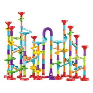 滚珠轨道积木3到6岁男孩滑道积木儿童弹珠滚球变宝宝益智礼物玩具