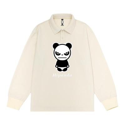 华夫格polohipanda长袖潮