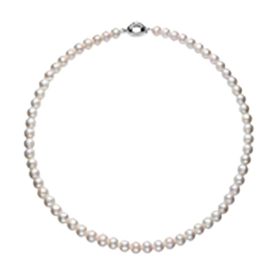 极强光近无瑕珍珠项链