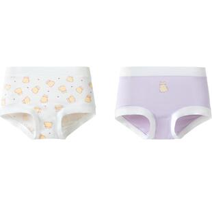 巴拉巴拉女童内裤莫代尔儿童三角短裤不夹PP萌两条装棉档底舒适潮