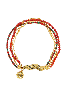 SimpleRituals 马年限定红玛瑙转运晶石红绳手链新年礼物手串女
