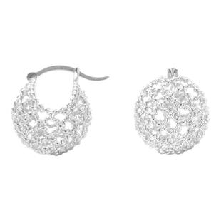 SOFT ROOM镂空圆球耳环网格纹耳饰女小众设计高级感精致配饰礼物