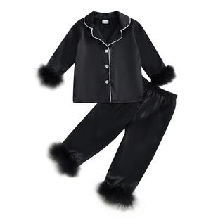 S 10973 Kids' Coar Pajama Set 儿童睡衣 跨境主打亚马逊