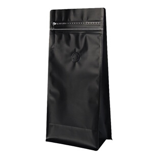 包邮一磅装咖啡豆袋铝箔袋自封袋八边封袋气阀袋平底咖啡袋包装袋