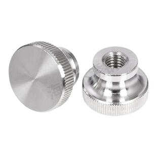 304不锈钢高头滚花螺母通孔盲孔大平头手拧螺丝螺帽M3M4M5M6M8M12