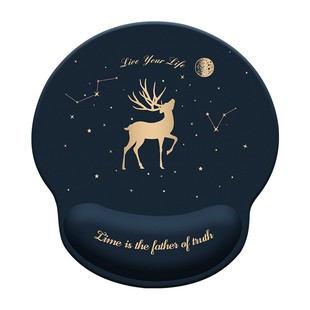 创意星空鹿鼠标垫护腕硅胶防鼠标手键盘手托男生办公电脑掌枕防滑