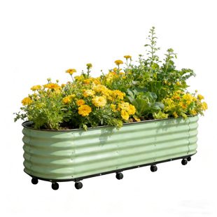 花箱阳台庭院露台不锈钢花箱户外种菜专用箱铝合金种植箱金属花箱