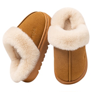 儿童棉拖鞋冬季2025新款女童室内家居保暖宝宝毛拖鞋男童棉拖外穿