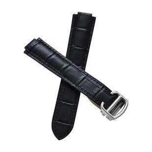 适配卡地亚蓝气球手表带男女士真皮原装凸口蓝气球皮表带33/42mm