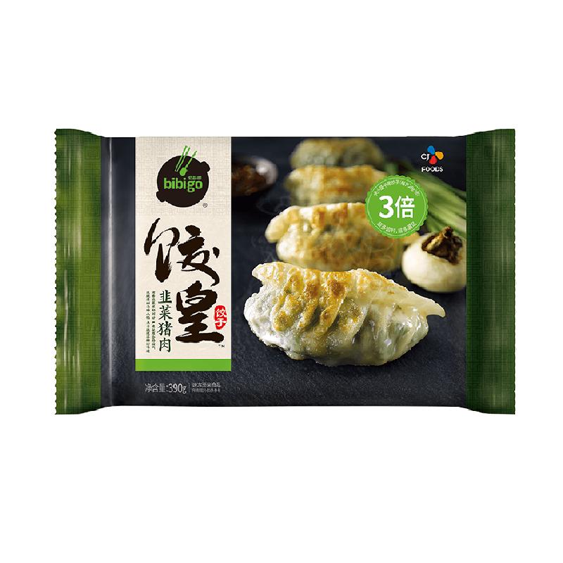 希杰必品阁饺皇韭菜猪肉蒸饺煎饺390g*1袋速冻半成品早餐