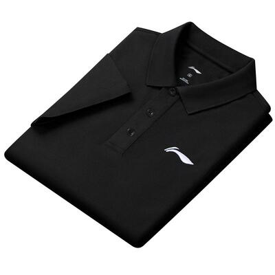 李宁短袖T恤男士翻领polo衫速干