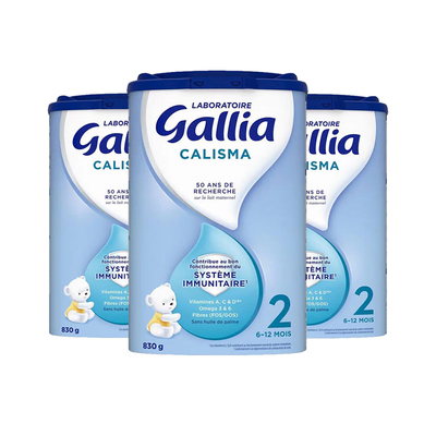 【自营】法国达能-佳丽雅Gallia婴幼儿奶粉标准型2段6-12个月*3罐