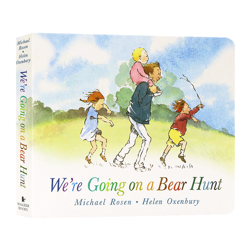英文原版绘本 We're Going on a Bear Hunt 我们一起去猎熊 廖彩杏有声书单 英语启蒙早教绘本 韵文图画书 亲子共读 纸板书