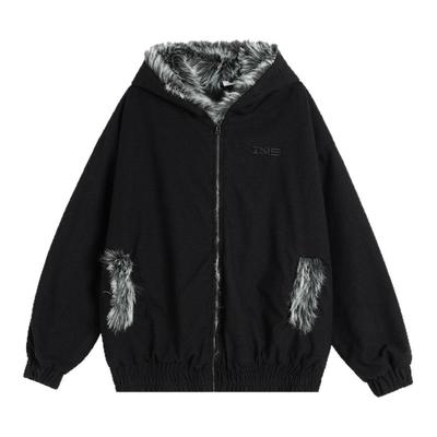 NOPASS「拼接毛领座山雕」