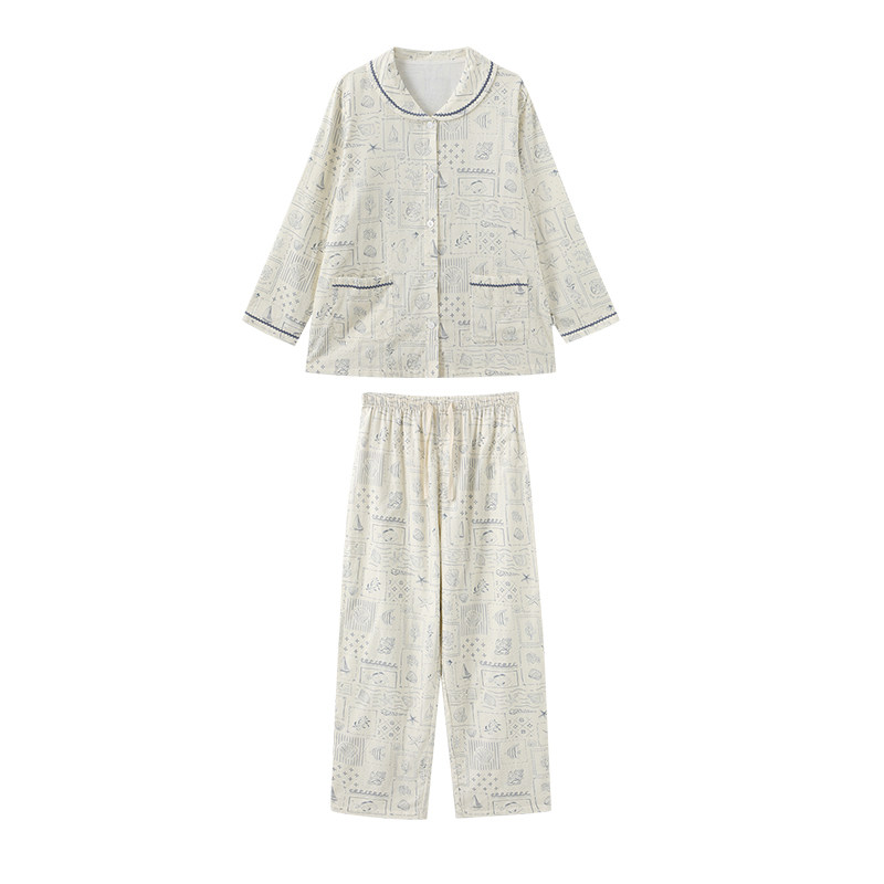 女士全棉家居服oakfamily