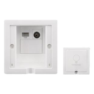 隐形嵌入式千兆网络面板超薄隐藏内嵌式有线电视带电脑网线插座