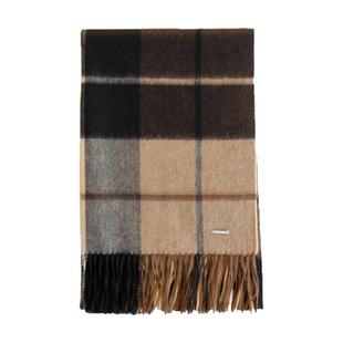 AiurtRuutti意式烟熏皮草色臻奢纯山羊绒围巾 秋外搭披肩格子男女