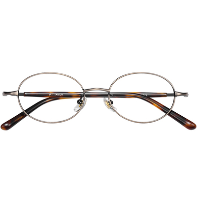 书呆子小圆框玳瑁腿超轻近视眼镜