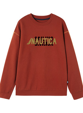 NAUTICA/诺帝卡童装 男童女童针织圆领卫衣运动休闲亲肤舒适上衣