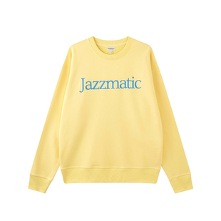 GMGV|Jazzmatic圆领卫衣复古字母印花爵士纯棉宽松 男女同款