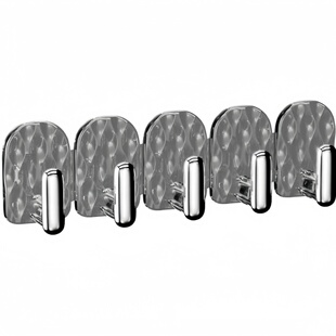 迷你无痕连排挂钩卫生间镜柜门后首饰粘贴壁挂小钩免打孔收纳承重