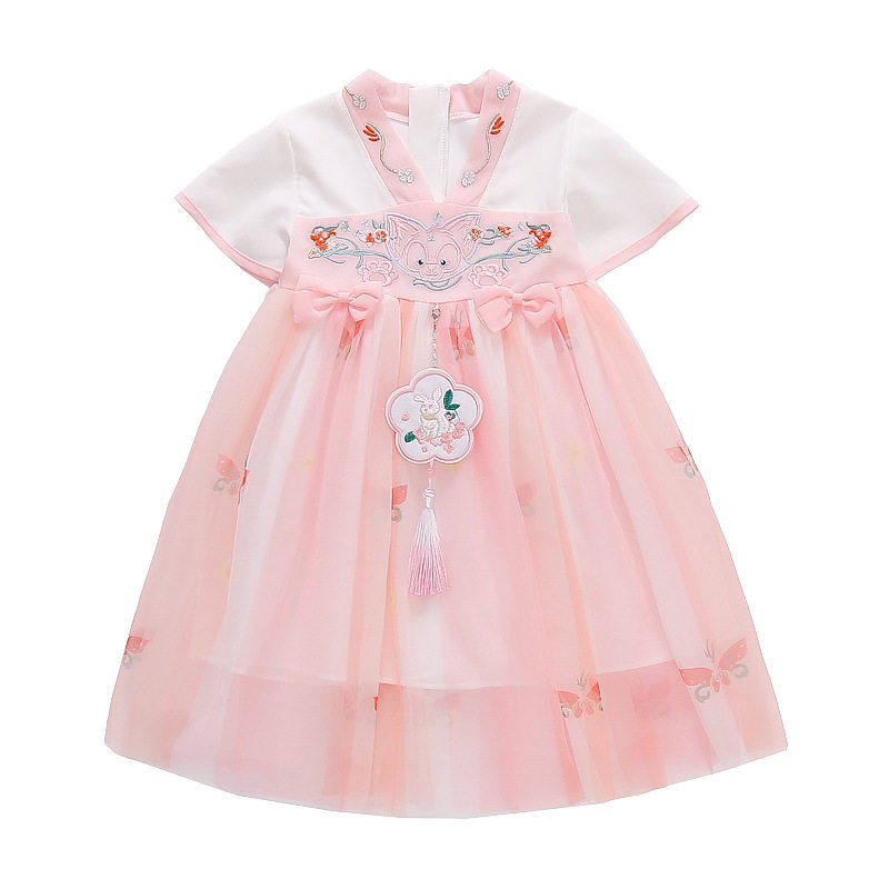 2026夏季韩系汉服女童连衣裙