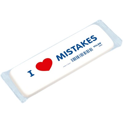 米兰大号爱心橡皮西班牙进口文具