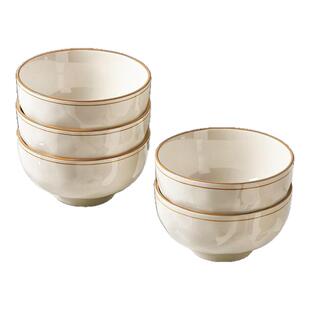 陶瓷米饭碗家用2026新款高颜值吃饭小碗釉下彩碗具高级感碗碟套装