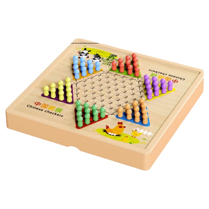 小学生多功能益智桌面跳棋游戏