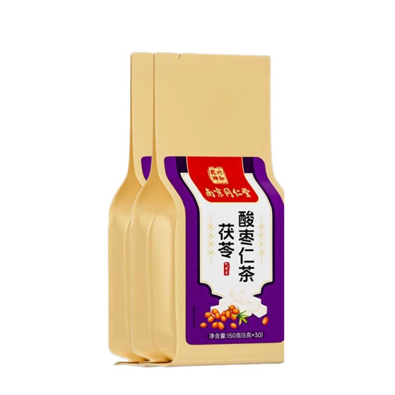南京同仁堂百合茯苓酸枣仁茶搭桑椹栀子大麦大枣红玫瑰花茶熬夜茶