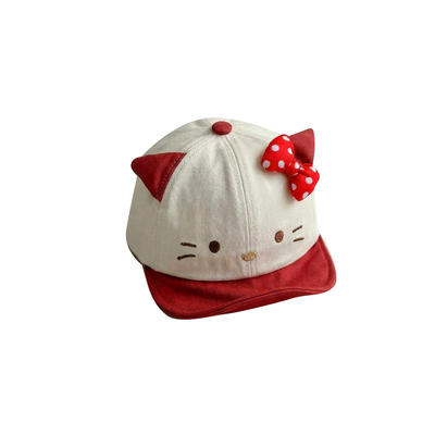 可爱卡通猫宝宝春夏鸭舌帽