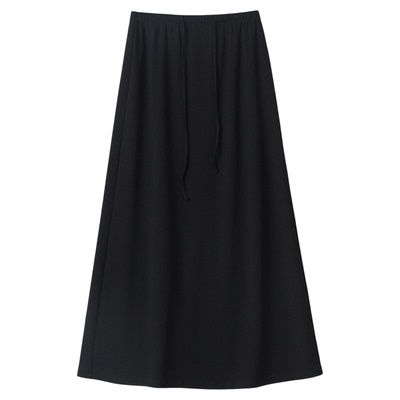 新款莱赛尔松紧腰半身裙女