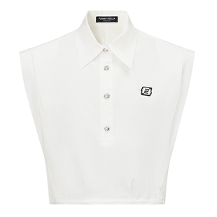 FF仿佛衬衫2025年夏季新款女浅春系气质女设计高智感通勤无袖夹克