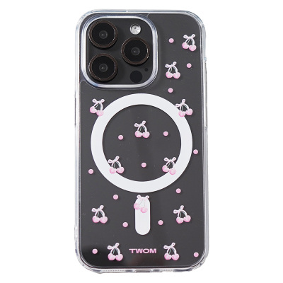 创意波点樱桃苹果手机壳