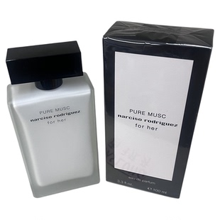 Narciso Rodriguez纳西素for her黑盖白瓶PURE MUSC浓香水EDP