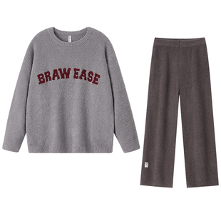 BE半边绒睡衣男款冬季套头长袖男士秋冬加绒加厚珊瑚绒家居服冬天