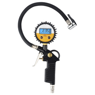 胎压表气压表高精度带充气头汽车轮胎测压监测器数显加气表打气枪