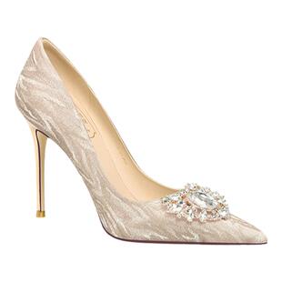 HolyRose【挚爱花嫁】水晶鞋婚纱秀禾服两穿新娘鞋尖头高跟礼服鞋