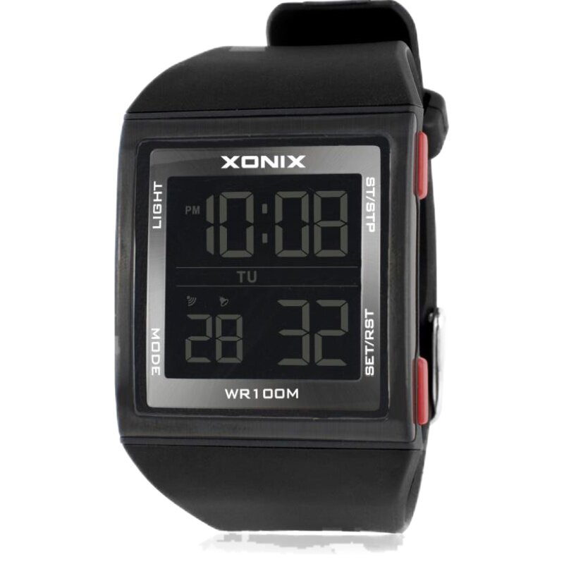 XONIX精准多功能外贸新潮防水游泳运动计时夜光闹钟学生电子表GM