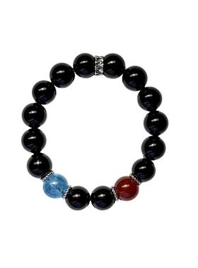 天然黑曜石海蓝宝红玛瑙手串礼盒