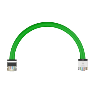 工业网线超六类高柔Profinet网络线EtherCAT伺服双屏蔽短体水晶头