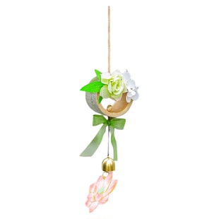 新年装饰挂饰竹风铃户外中式古风竹筒铃铛挂件diy创意手工装饰品