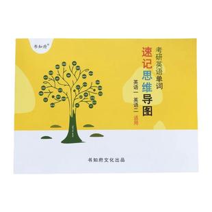 2026考研英语5500单词词根词缀思维导图联想记忆大纲词汇考研英语单词思维导图速记新大纲5500词汇英译汉汉译英默写本