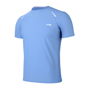 李宁男士泳衣短袖速干防晒泡温泉沙滩海边宽松专业泳裤游泳衣装备