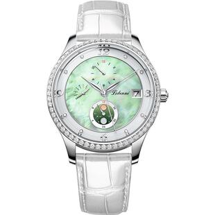 罗宾尼小露珠手表女款全自动机械表女士轻奢小众国风小绿表女表